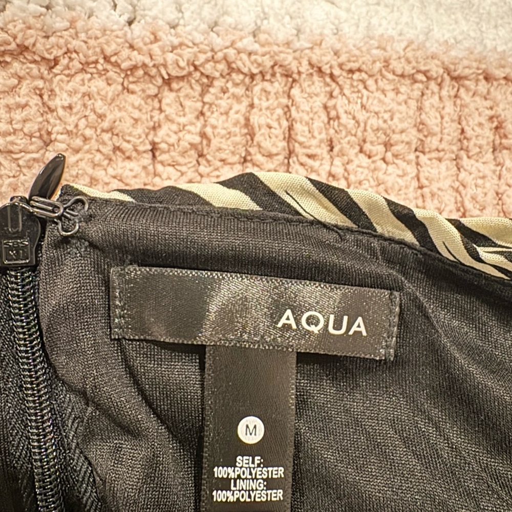 Aqua Black and Tan Skirt